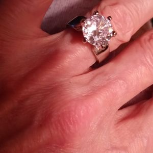 beautiful sparkling ring imitation Diamond